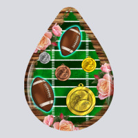 American Football And Western Roses Teardrop Zipper Hoodie | Teevron