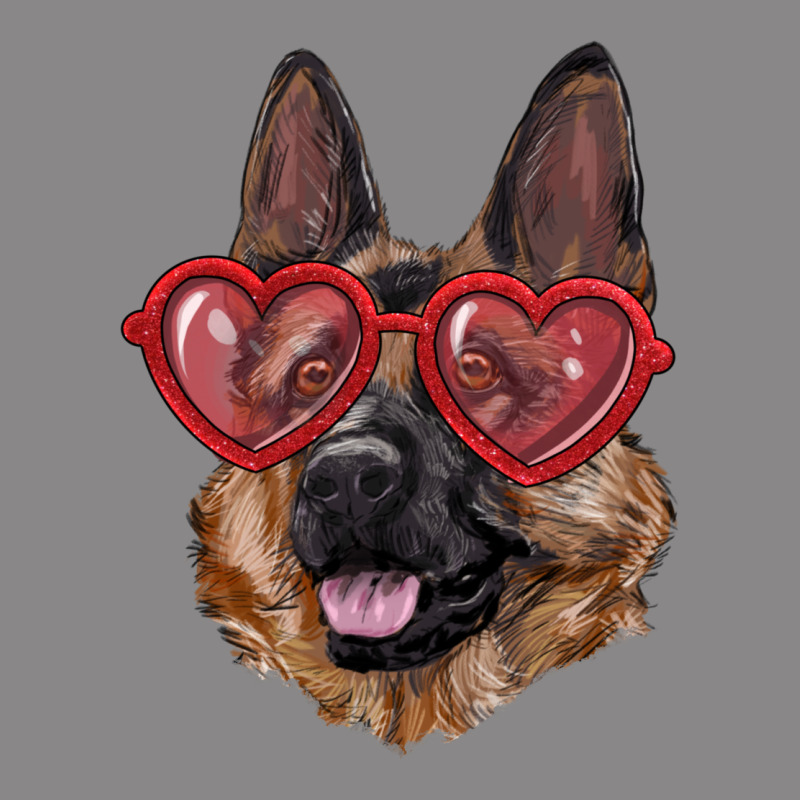 German Shepherd With Love Glasses Vintage Tee by RanaPortraitStore | Teevron