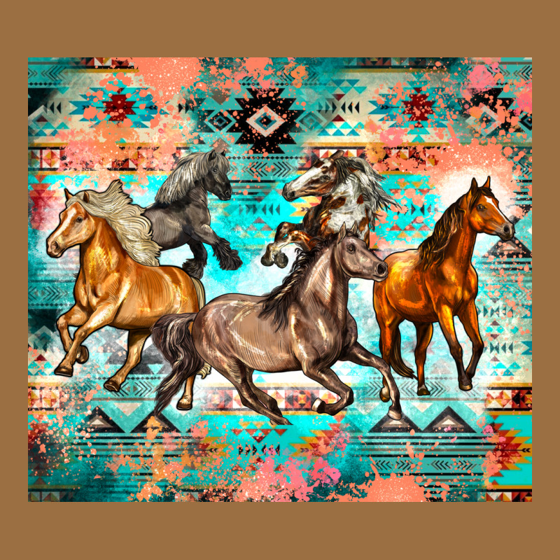 Western Running Horses Vintage Tee by Zillion Design Studio | Teevron