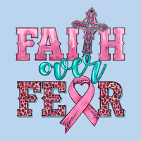 Faith Over Fear With Cross And Ribbon Classic Tee | Teevron
