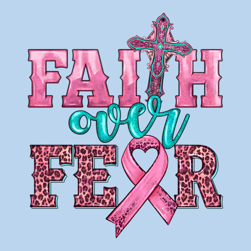 Faith Over Fear With Cross And Ribbon Classic Tee by HRA Design Shop | Teevron