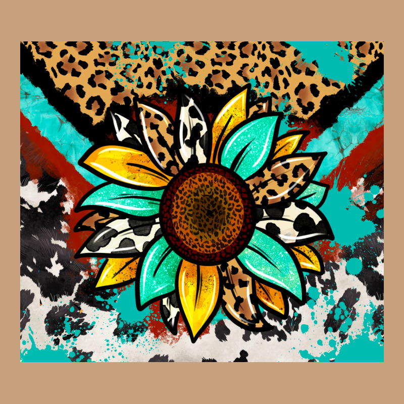 Turquoise Gemstone Sunflower Vintage Tee by Zillion Design Studio | Teevron