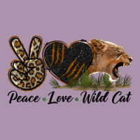 Peace Love Wild Cat Head Heavyweight Hoodie | Teevron