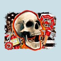 Firefighter Skull Ladies Tee | Teevron