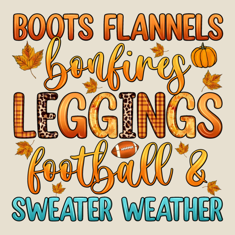 Boots Flannels Bonfires Leggins Football Urban Heavy Tee by Zillion Design Studio | Teevron