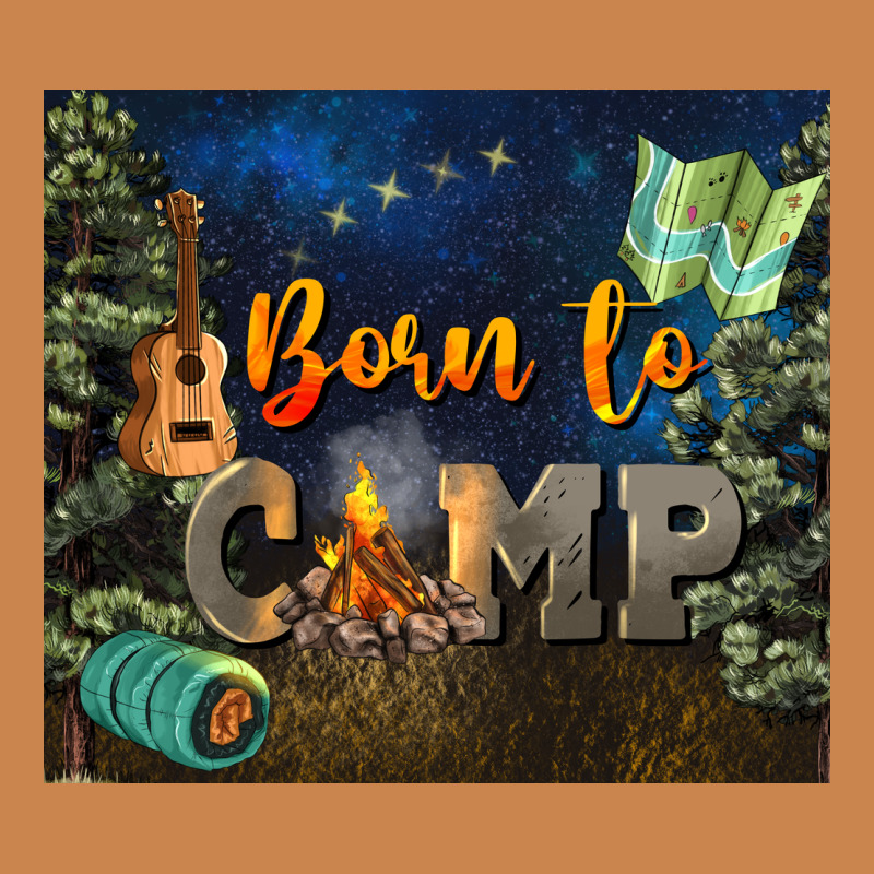 Born To Camp Heavyweight Hoodie by NancyCooperArtShop | Teevron