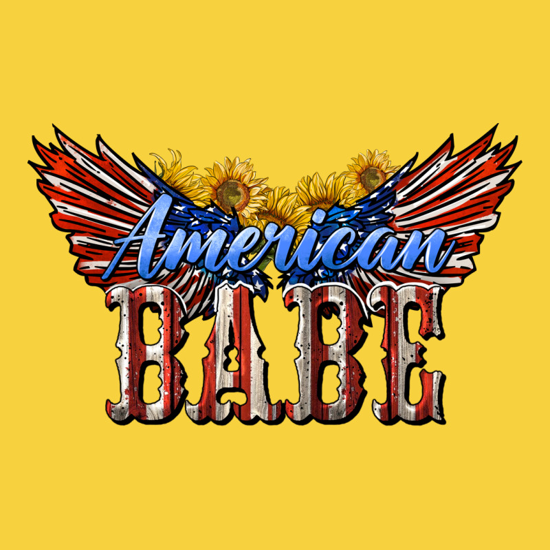 American Babe With Sunflowers Premium Sweatshirt by LillyAllenDesigns | Teevron