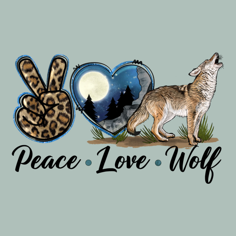 Peace Love Wolf Heavyweight Hoodie by LillyAllenDesigns | Teevron