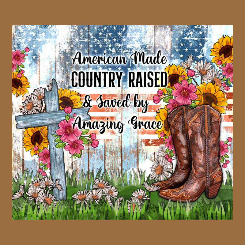 Christian Western American Made Country Raised Vintage Tee by Zillion Design Studio | Teevron