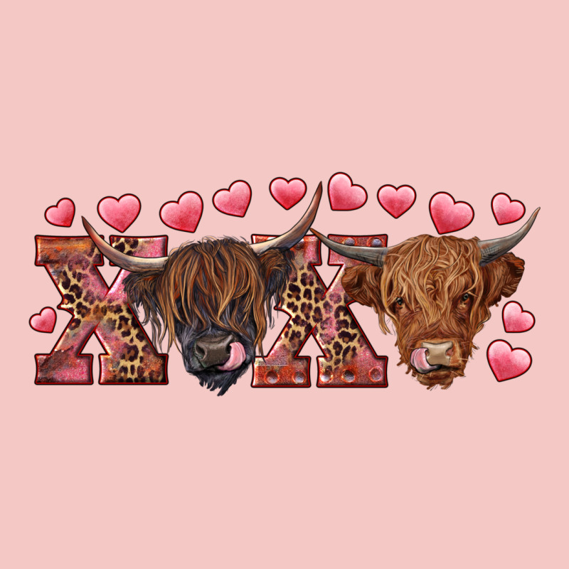 Xoxo Highland Cows Urban Heavy Tee by RanaPortraitStore | Teevron