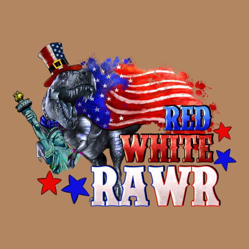 Red White Rawr 4th Of July Long Sleeve Tee by CowGirlArtShop | Teevron