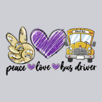 Peace Love Bus Driver Heavyweight Sweatshirt | Teevron