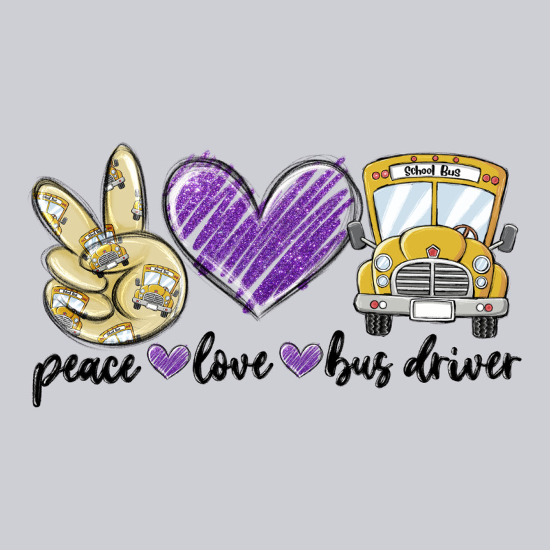 Peace Love Bus Driver Heavyweight Sweatshirt by MaliasSmallBusiness | Teevron