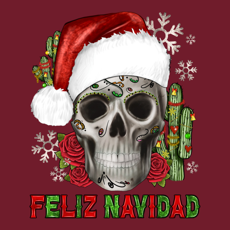 Feliz Navidad Skull Cactus Zipper Hoodie by JahusDesignShop | Teevron