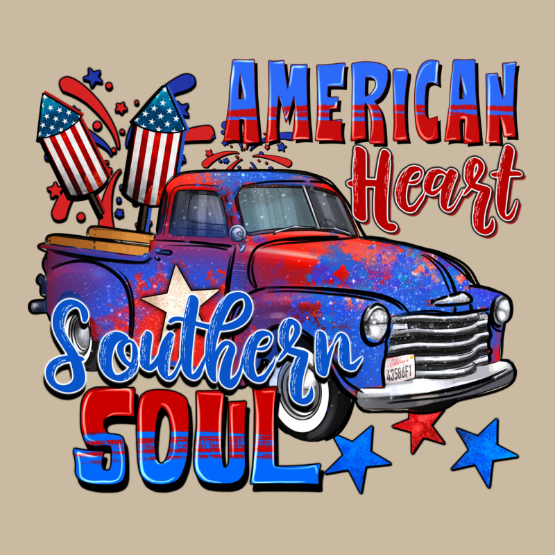 American Heart Southern Soul Truck 4th Of July Long Sleeve Tee by CowGirlArtShop | Teevron