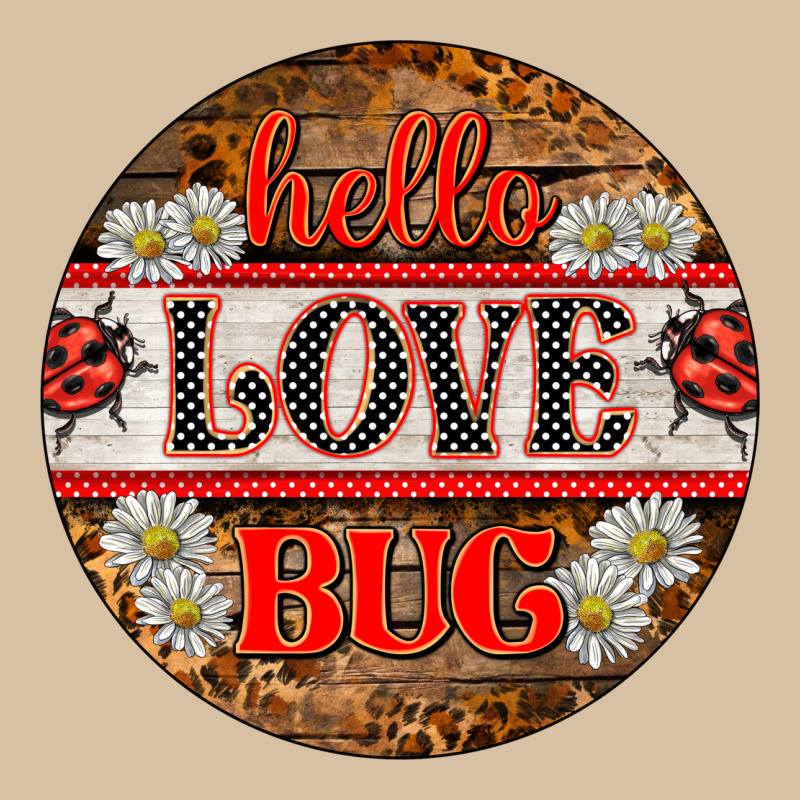 Hello Love Bug Ladybug Ornament Heavyweight Hoodie by BarkalooDesign | Teevron