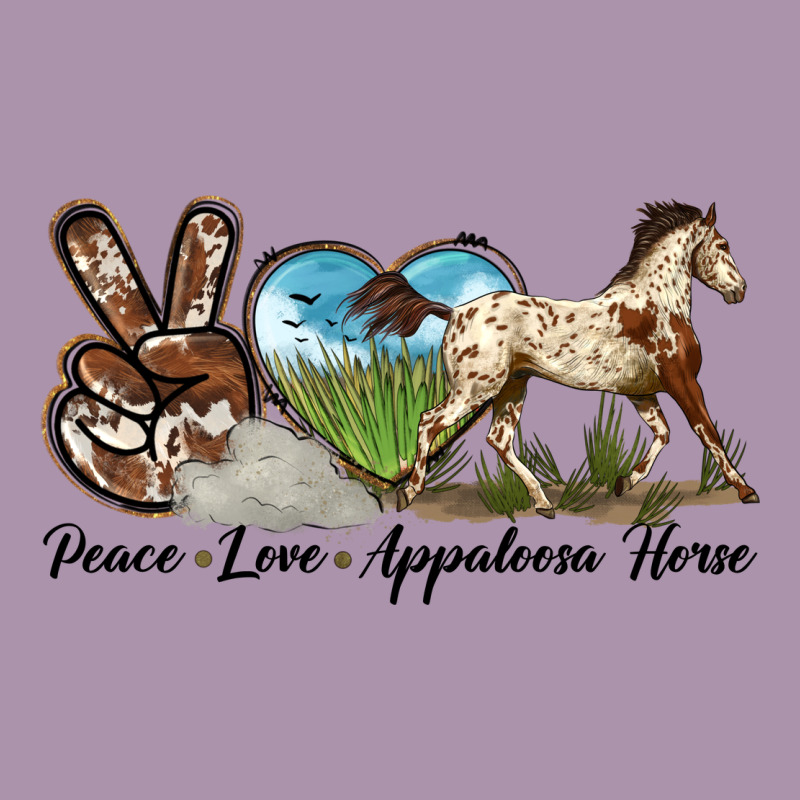 Peace Love Appaloosa Horse Heavyweight Hoodie by LillyAllenDesigns | Teevron