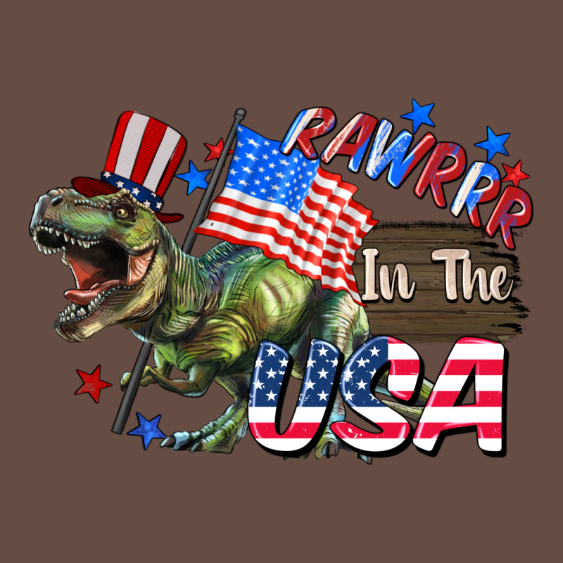 Rawrrr In The Usa 4th Of July Long Sleeve Tee by CowGirlArtShop | Teevron