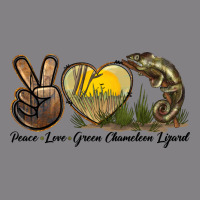 Peace Love Green Chameleon Lizard Heavyweight Hoodie | Teevron