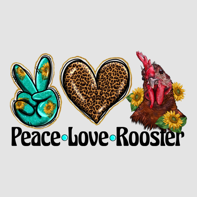 Peace Love Rooster Premium Sweatshirt by BarkalooDesign | Teevron