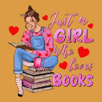 Just A Girl Who Loves Books Urban Heavy Tee | Teevron