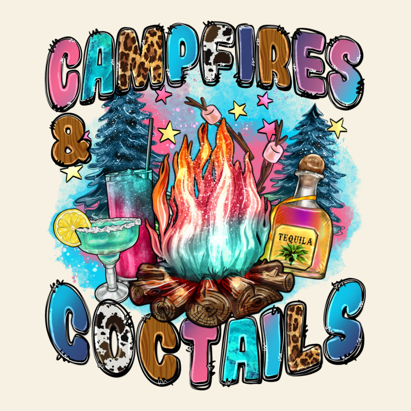 Campfires And Coctails Vintage Tee by Zillion Design Studio | Teevron