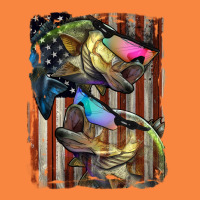 American Flag With Bass Fish Premium Sweatshirt | Teevron