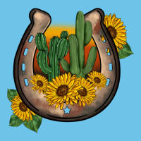 Western Horseshoe Sunflower Cactus Premium Sweatshirt | Teevron