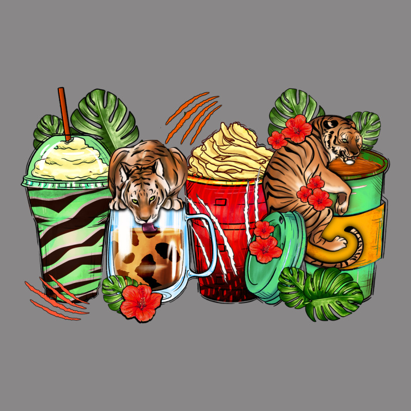Tiger Coffee Cups Vintage Tee by Zillion Design Studio | Teevron