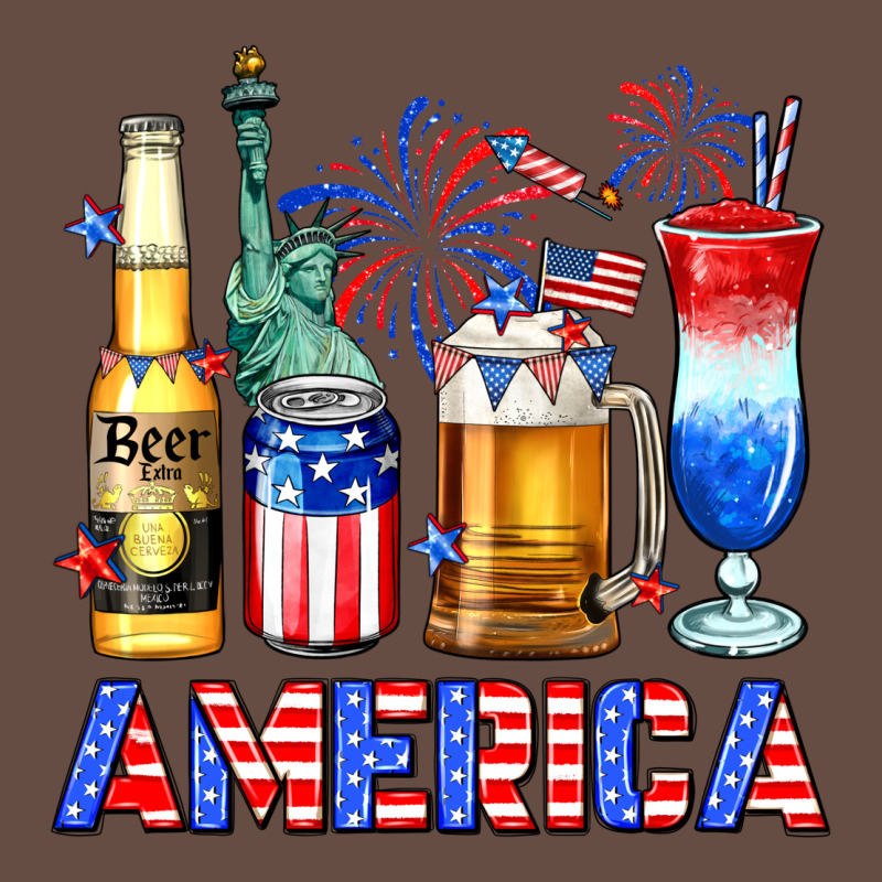 4th Of July American Drinks America Long Sleeve Tee by Neo Western | Teevron