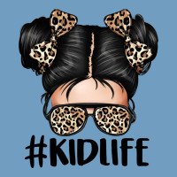 Kid Life Leopard Messy Bun Urban Heavy Tee | Teevron