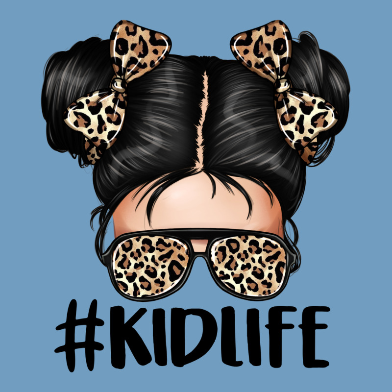 Kid Life Leopard Messy Bun Urban Heavy Tee by texasbilliewilder | Teevron