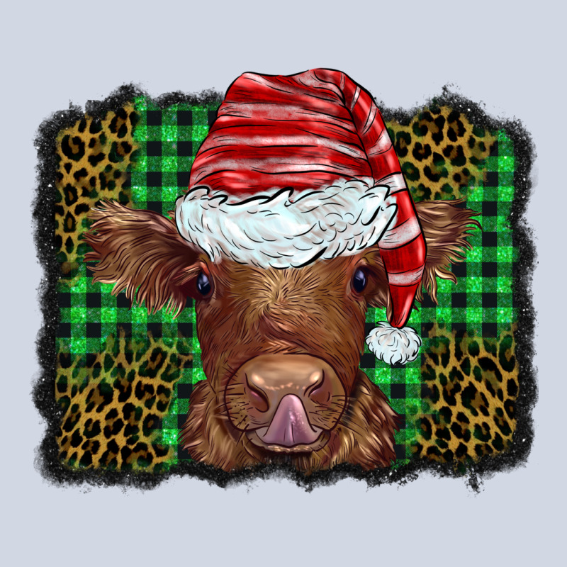 Christmas Leopard Buffalo Plaid Baby Highland Cow Premium Sweatshirt by BarkalooDesign | Teevron