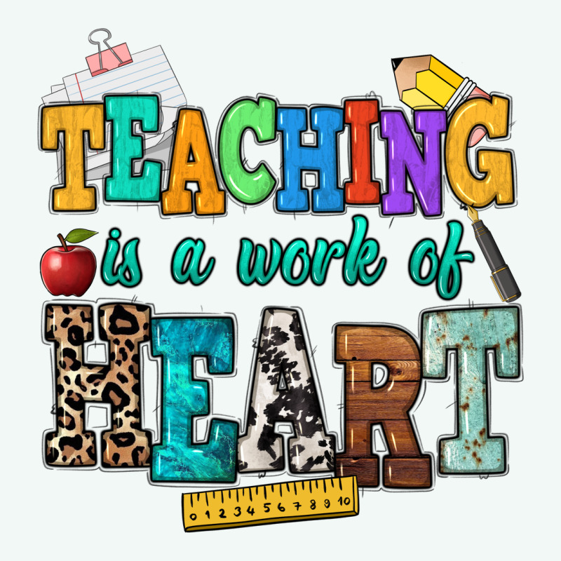 Teaching Is A Work Of Heart Premium Hoodie by NancyCooperArtShop | Teevron