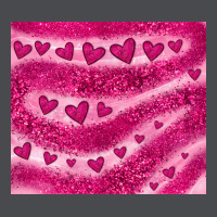 Pink Glitter Heart Zipper Hoodie | Teevron