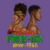 Living Free Ish Since 1865 With Afro Black Woman A Vintage Tee | Teevron