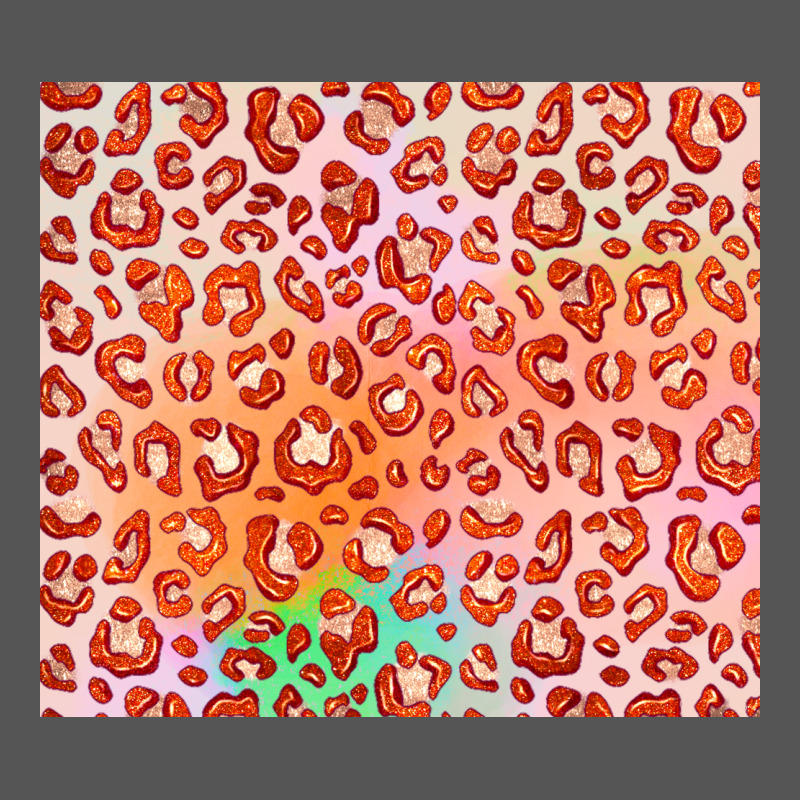 Orange Leopard Glitter Zipper Hoodie by JahusDesignShop | Teevron