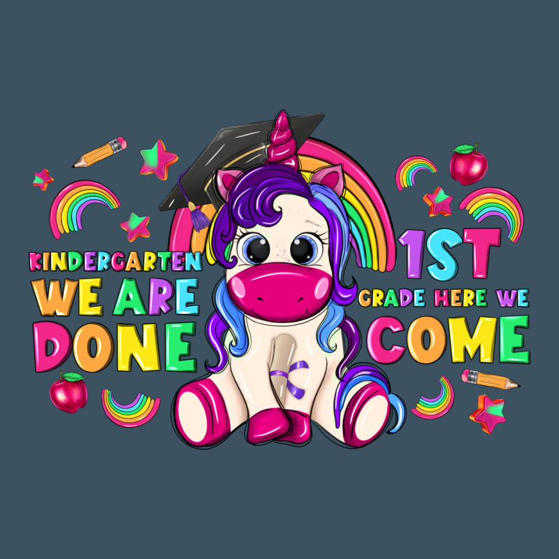 Kindergarten We Are Done 1st Here We Come With Unicorn Urban Heavy Tee by texasbilliewilder | Teevron