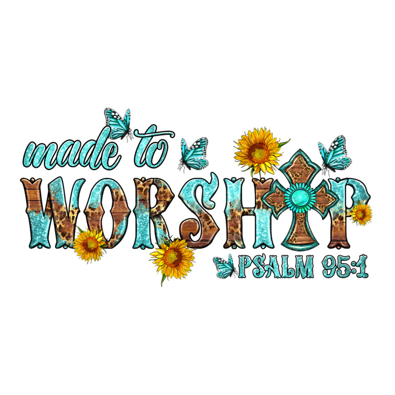 Made To Worship With Sunflowers Long Sleeve Tee by HRA Design Shop | Teevron