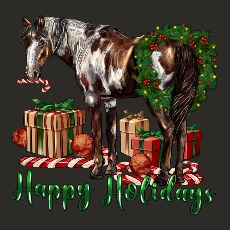 Happy Holidays Mustang Horse Heavy Core Tee by LillyAllenDesigns | Teevron