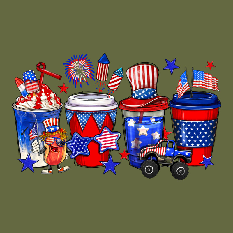4th Of July Coffee Drinks Long Sleeve Tee by Neo Western | Teevron