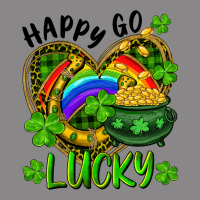Happy Go Lucky Pot Of Gold And Rainbow Heart Vintage Tee | Teevron