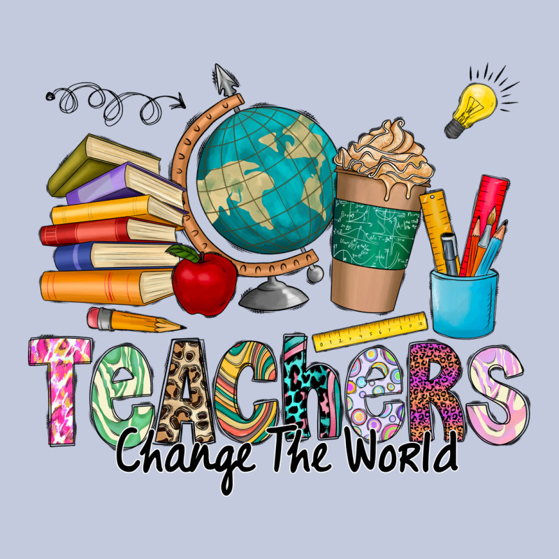 Teachers Change The World Long Sleeve Tee by CowhideDigitalArt | Teevron