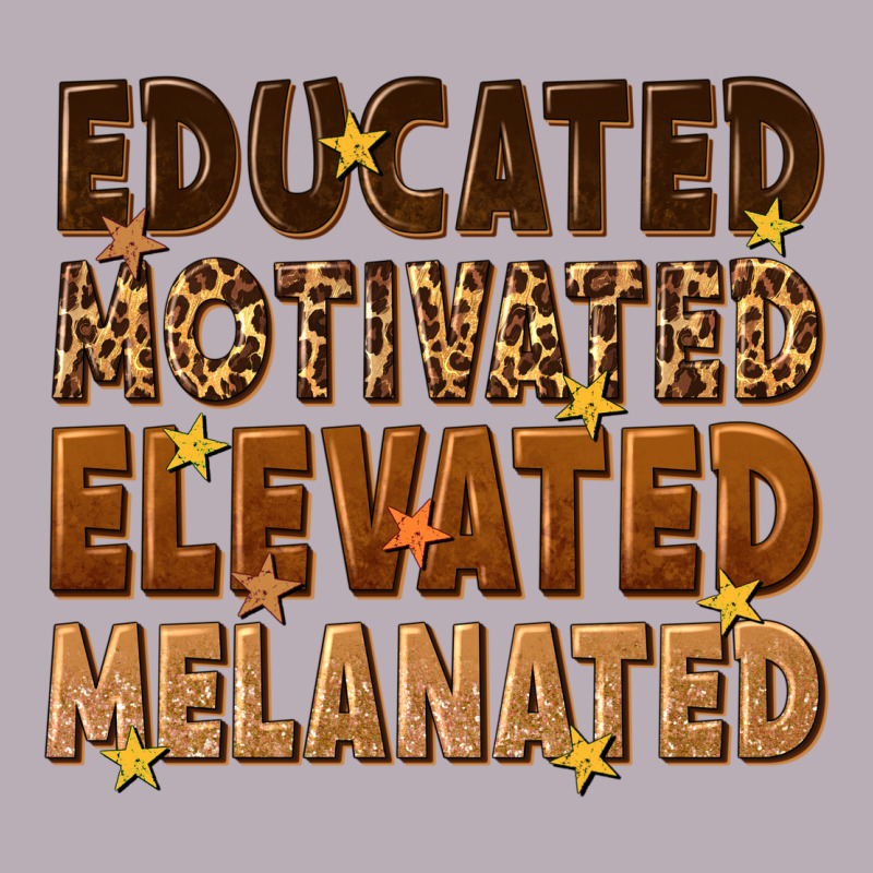 Melanin Educated Motivated Elevated Melanated Vintage Tee by texasbilliewilder | Teevron