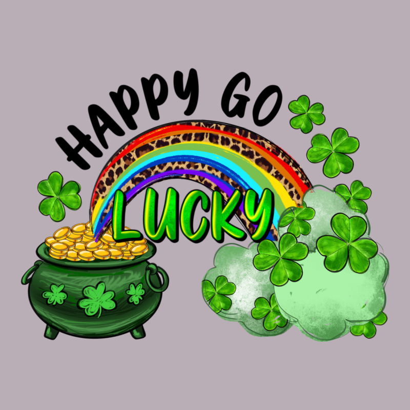 Happy Go Lucky Rainbow Shamrocks And Pot Of Gold Vintage Tee by RanaPortraitStore | Teevron