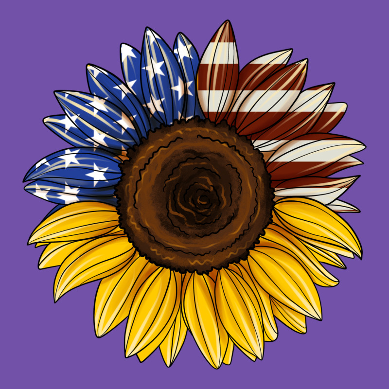 American Flag Sunflower Premium Sweatshirt by Jasminsmagicworld | Teevron
