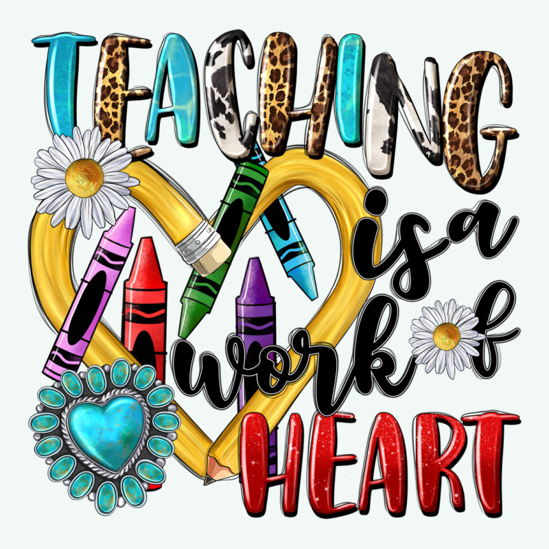 Teaching Is A Work Of Heart Premium Hoodie by NancyCooperArtShop | Teevron