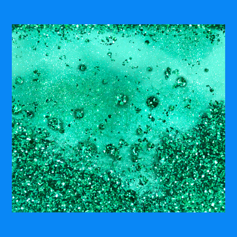 Green Glitter Zipper Hoodie by JahusDesignShop | Teevron