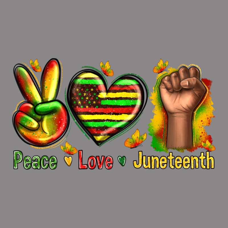 Peace Love Juneteenth Vintage Tee by texasbilliewilder | Teevron