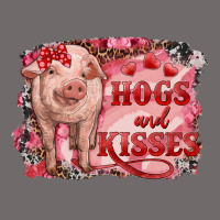 Valentine's Day Pig Hogs And Kisses Urban Heavy Tee | Teevron